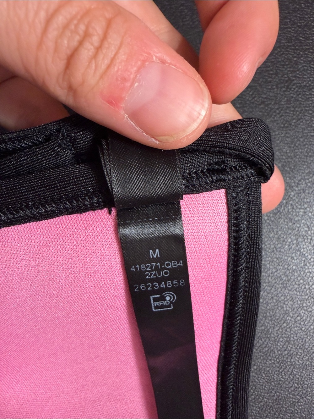 Victoria’s Secret Pink Sport- Women's Black Bathing Suit Top- Ultimate Push Up M - Picture 4 of 6